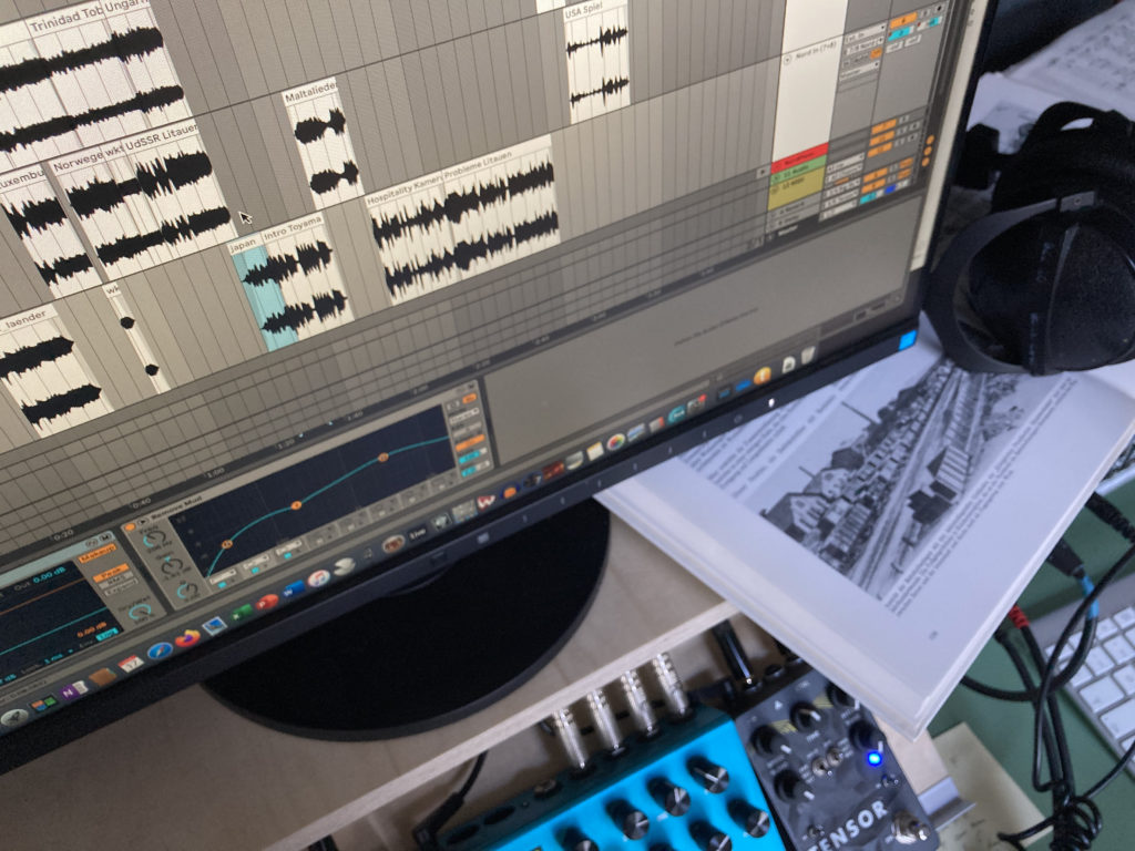 Bildschirm mit Audioprogramm